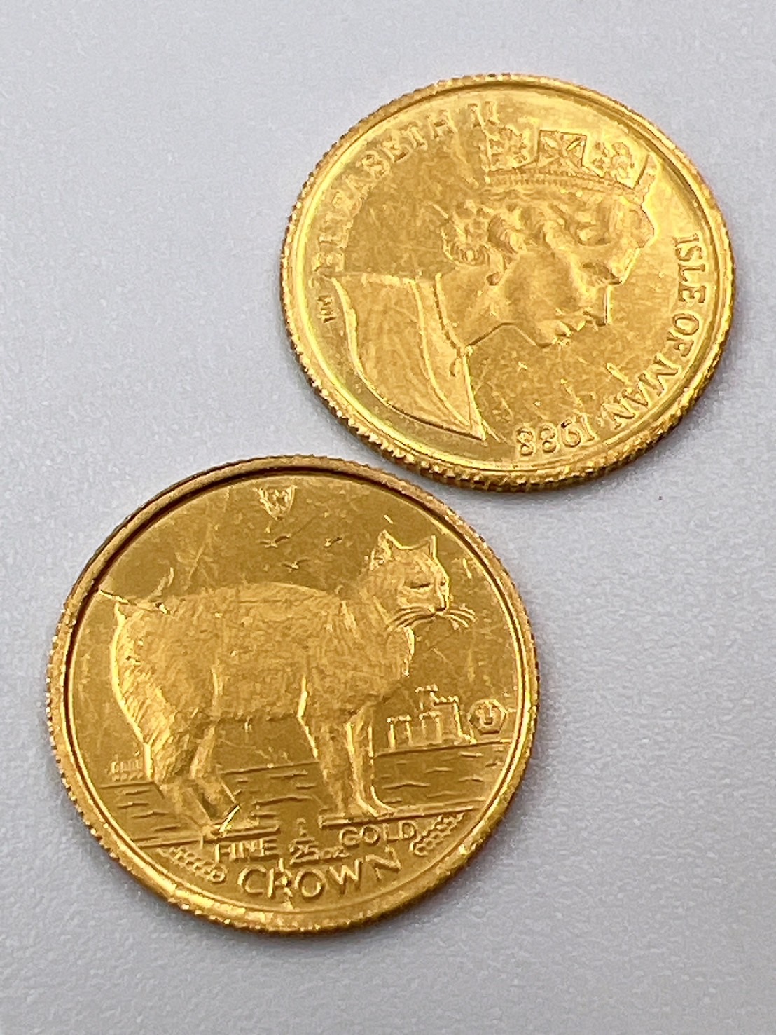 マン島 コイン 金貨 1/25oz 