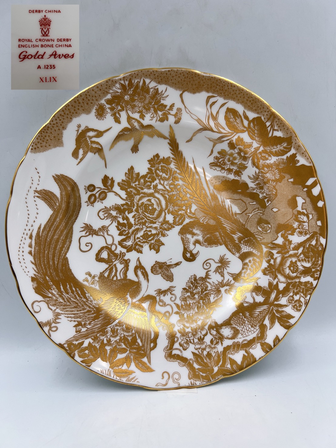 ロイヤルクラウンダービーゴールドプレート